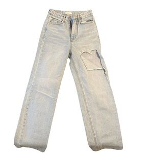 Oak + Fort Distressed Jean Size Small